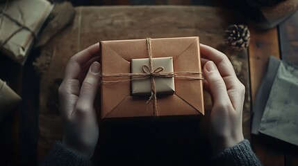A personalized gift box with a hidden message inside. Capture the surprise and emotional impact of the packaging.
