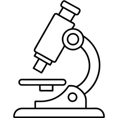 Microscope Outline Art Vector