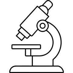 Microscope Outline Art Vector