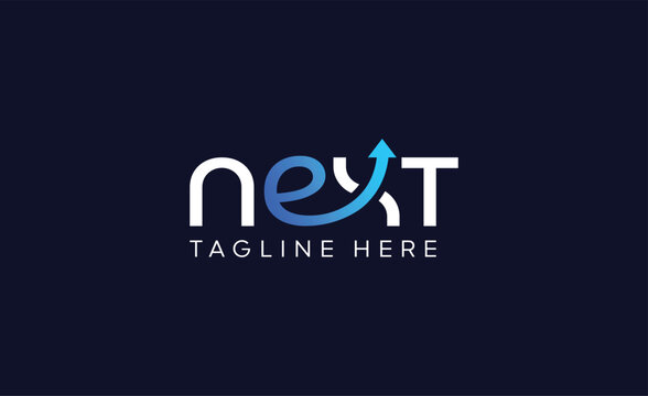 Next logo design, Next Level business startup vector logo design