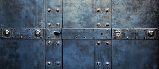 Modern industrial metal door design with sturdy features for enhanced security in residential and commercial applications.