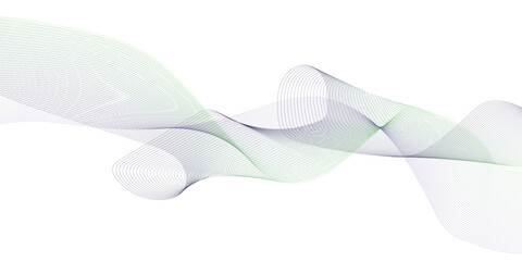 Abstract vector background with colorful wavy lines. Blue wave background. Curved wave. Abstract wave element for design.