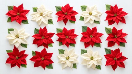 Obraz premium red and white flowers