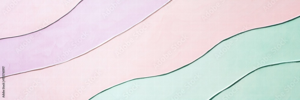 Aufkleber Colorful striped pattern creates a dynamic and modern visual effect in a pastel themed artwork. Generative AI