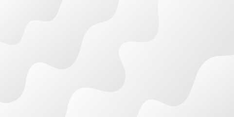 bstract minimalistic white paper wave curve lines banner background design.