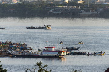 boat on the mekong river