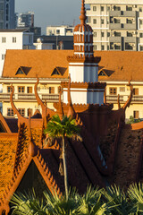 details of the roof of The National Museum of Cambodia in Phnom Penh, Cambodia