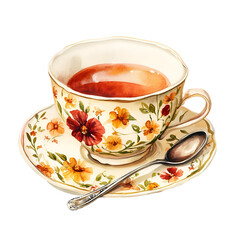 Marigold Chilly Spring Day Clipart Vector Illustration