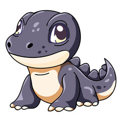 Cute Kodomo Cartoon Kawaii Sticker. Character Vector Illustration