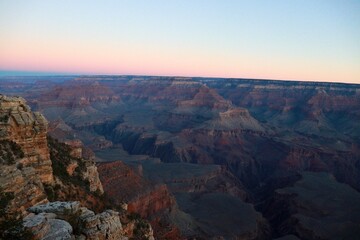 Canyon panorama grand canyon winter