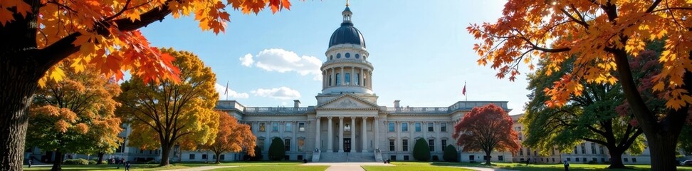 Obraz premium Hartford Capitol building, exterior view at day , landmark, Capitol