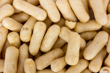 The background and texture composed of mackerel crackers.