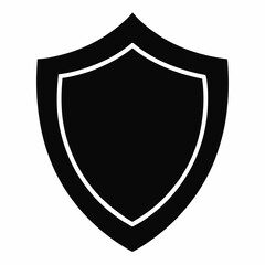 Proxy Shield Black Silhouette Vector