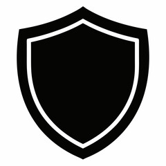 Proxy Shield Black Silhouette Vector