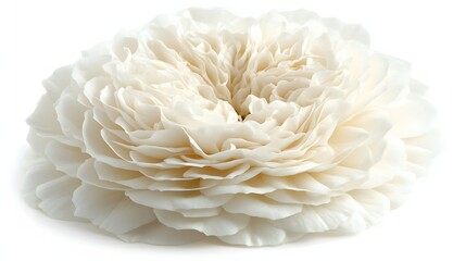 A Delicate Creamy White Rose Flower Bloom