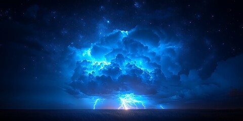 lightning bolt of lightening in the sky