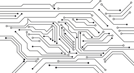 Circuit technology background with hi-tech digital data connection system and computer electronic design