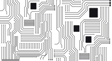 technology background with hi-tech digital data connection system and computer electronic design