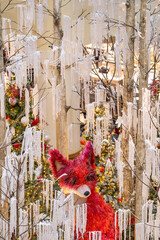 Description:

Step into a winter wonderland with this magical image of a red fox nestled amongst...