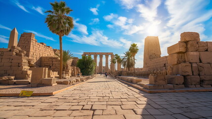 Afternoon Under the bright sun Karnak blooms in al_002