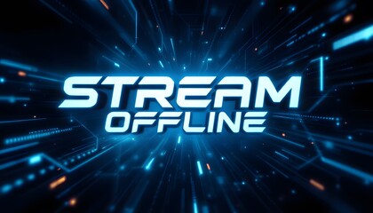 Obraz premium Twitch Stream Offline Screen overlay Design for Gaming Channels