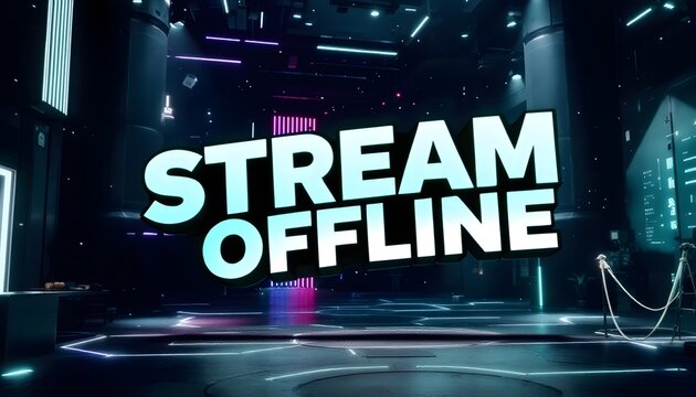 Twitch Stream Offline Screen overlay Design for Gaming Channels