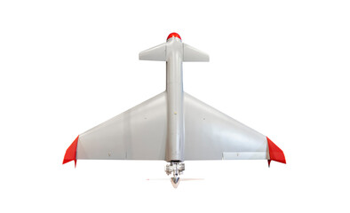 fixed wings drone on white background