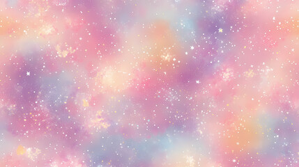 Abstract galaxy background with pink and blue nebula stars