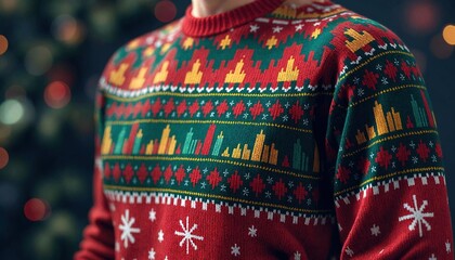 Data Graph Christmas Sweater