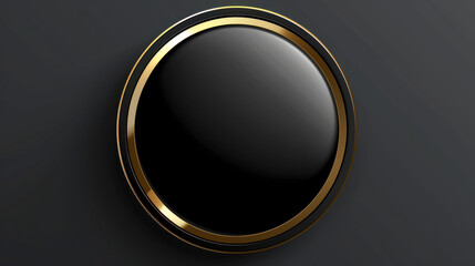 round button with gold 