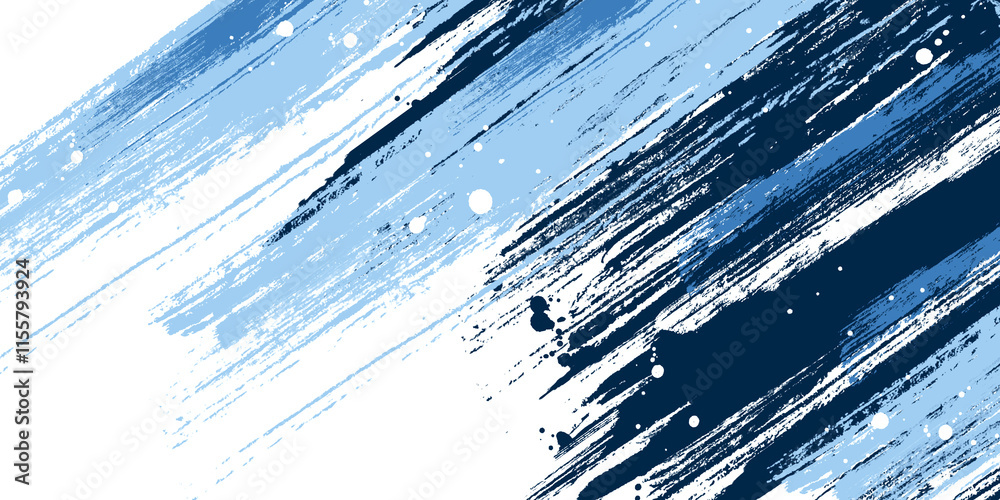 Wall mural abstract blue and white background with dynamic lines and geometric shapes creating a futuristic and