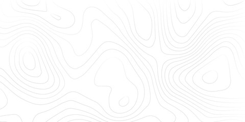 Abstract black and white topographic contours lines of mountains. Topography map art curve drawing. vector illustration.