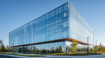 Modern Glass Office Building Architectural Design