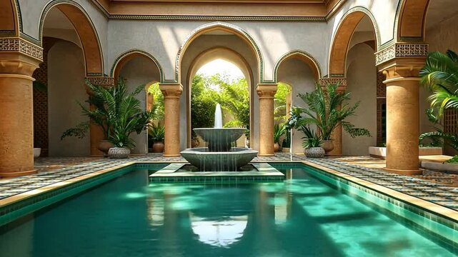 Luxury Moroccan Riad with Pool and Fountain