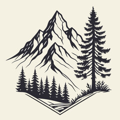 Obraz premium winter forest background