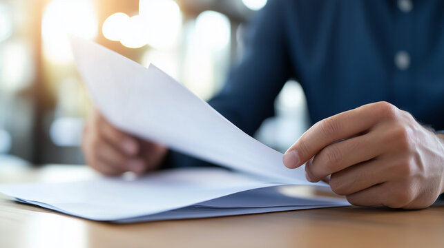 Two colleagues reviewing paperwork together, focusing on teamwork and effective communication. Ideal for content about project planning, workplace collaboration, and business partn