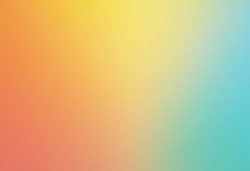 Abstract blue yellow pink grainy poster design background. Colorful grainy gradient soft glowing backdrop design, web header, banner.