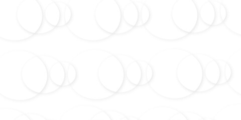 Abstract background with circle white abstract geometric background. Modern and geometric design with paper circle design silver background web design Banner Pattern texture space concept.