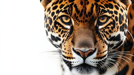 Obraz premium Majestic Jaguar Close Up Portrait Shows Powerful Wildcat