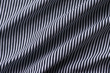 A black and white striped textile background