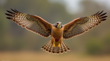 Obraz premium Award-Winning Falcon in Flight Masterpiece