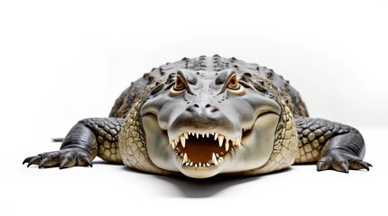 Fototapeta premium Detailed Close-up Portrait of a Crocodile