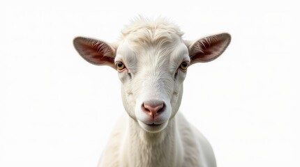 Detailed Close-up Portrait of a Goat