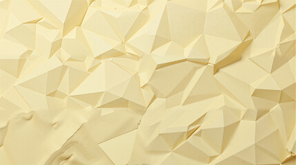 Warm Yellow Wrinkled Paper Background with Organic Creases, Subtle Shadows, and Recycled Style for Lively Design Appeal
