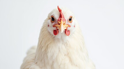Fototapeta premium Close-Up Portrait of a Chicken