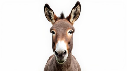 Obraz premium Close-Up Portrait of a Donkey