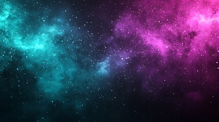 Obraz premium Vibrant grainy gradient blending purple and teal, with subtle speckles creating a textured depth.