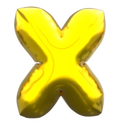 3D Ballon Letter X
