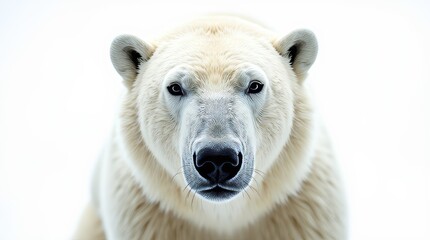 Close-up Portrait of a Polar Bear