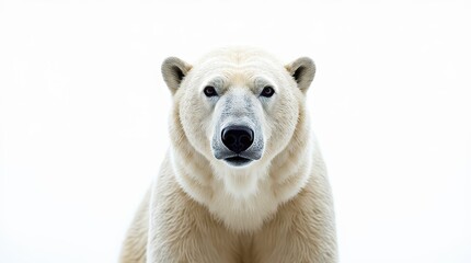 Close-up Portrait of a Polar Bear